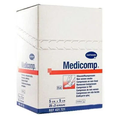 Comprese Medicomp Extra 5x5 Cm, 25x2 Bucati, Hartmann