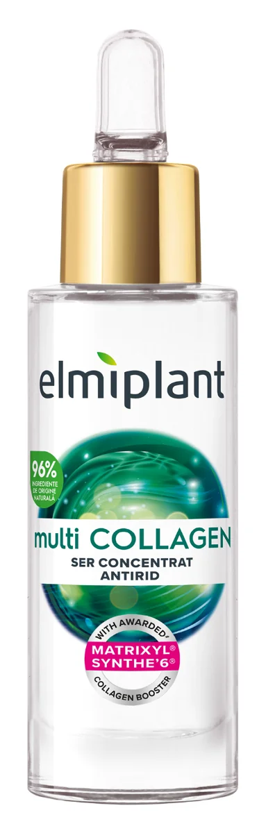 Serum Antirid Pentru Fata MultiCollagen, 30ml, Elmiplant
