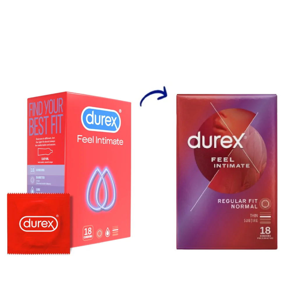Prezervative Feel Intimate, 18 Bucati, Durex