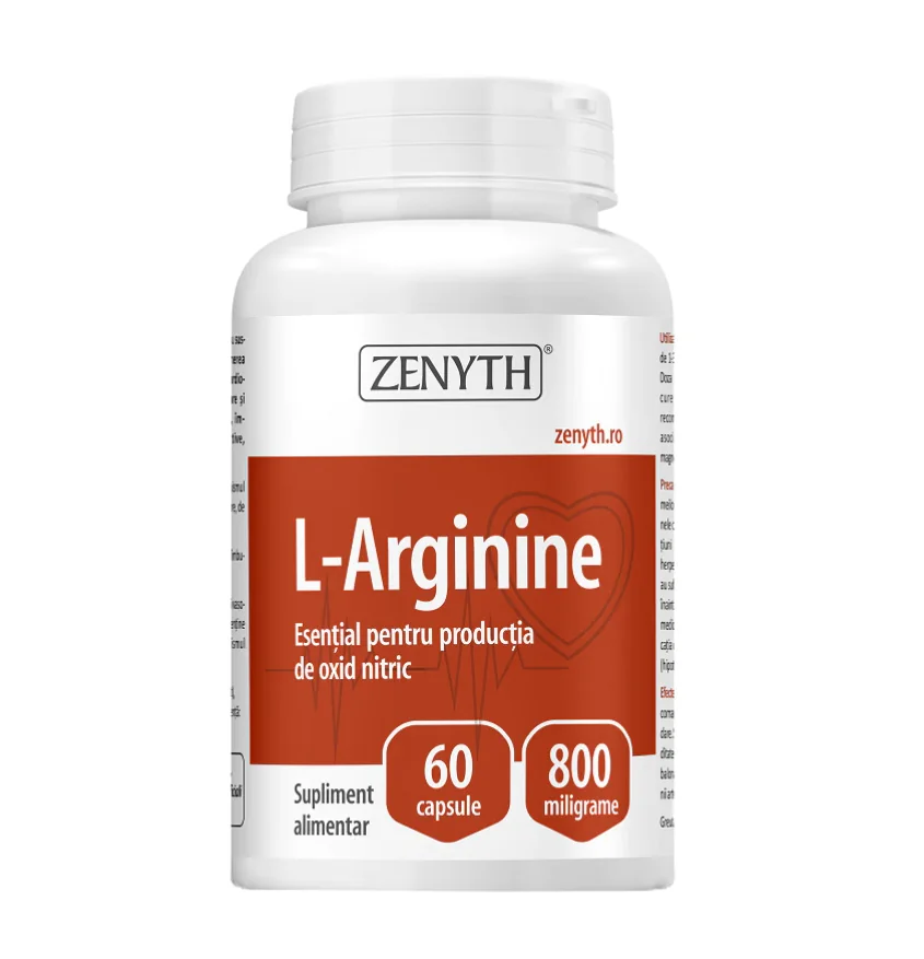L-Arginine, 60 Capsule, Zenyth