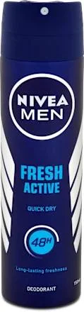 Deodorant spray pentru barbati Fresh Active, 150ml, Nivea