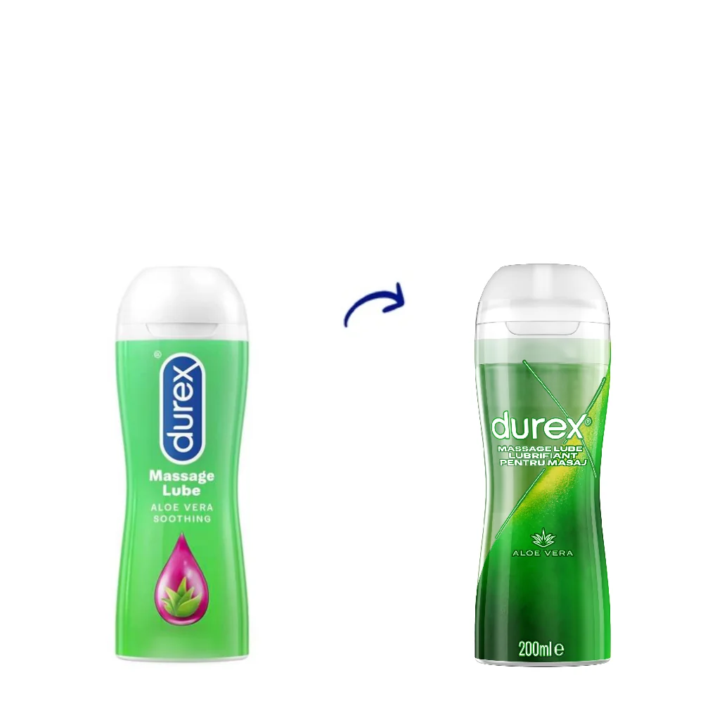 Gel Lubrifiant Pentru Masaj 2 In 1 Cu Aloe Vera, 200ml, Durex