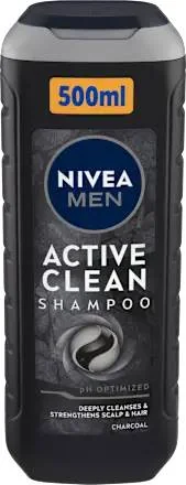 Sampon Active Clean Men Hair Care, 500ml, Nivea