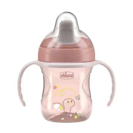 Canuta de antrenament pentru copii 6 luni+ Roz, 200ml, Chicco