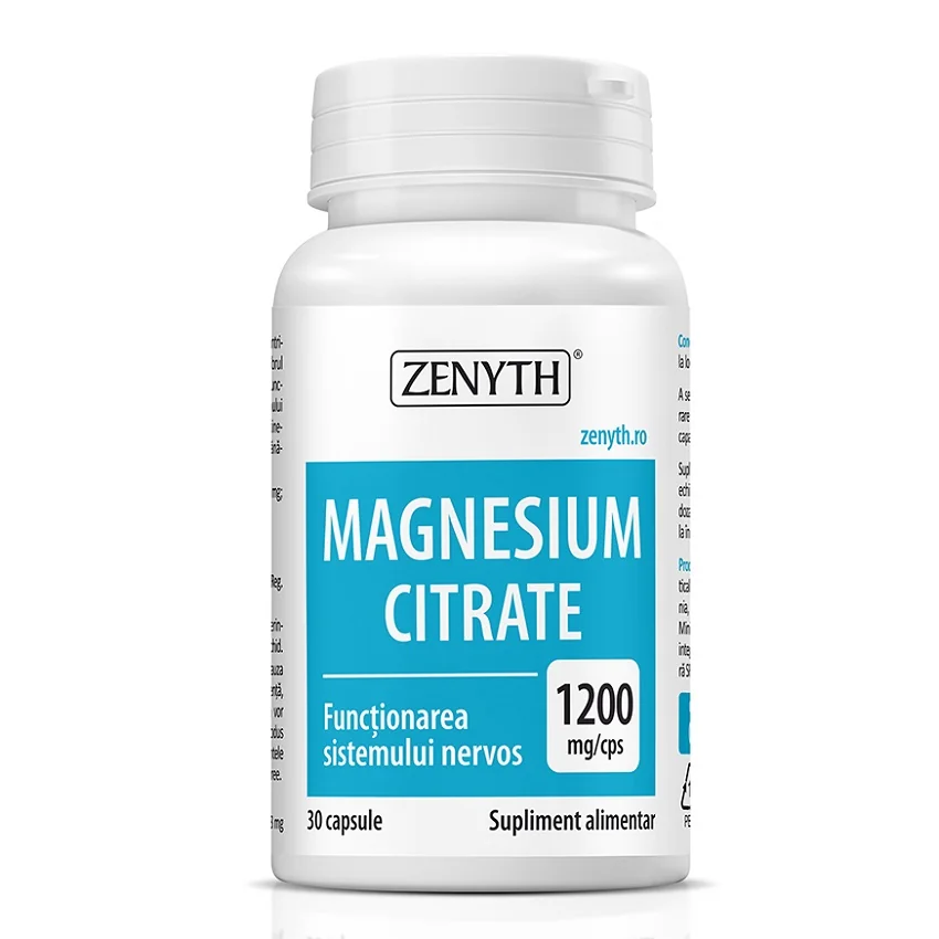 Magnesium Citrate, 30 Capsule, Zenyth