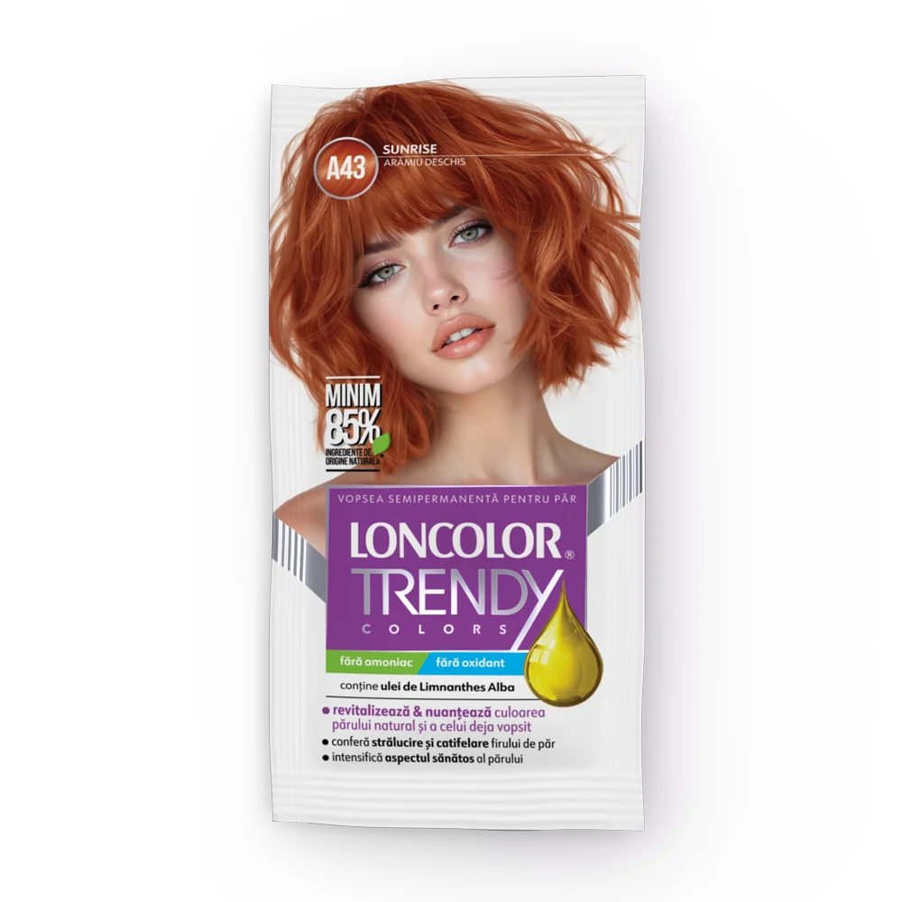 Vopsea de par semi-permanenta Trendy Colors A43, 50ml, Loncolor
