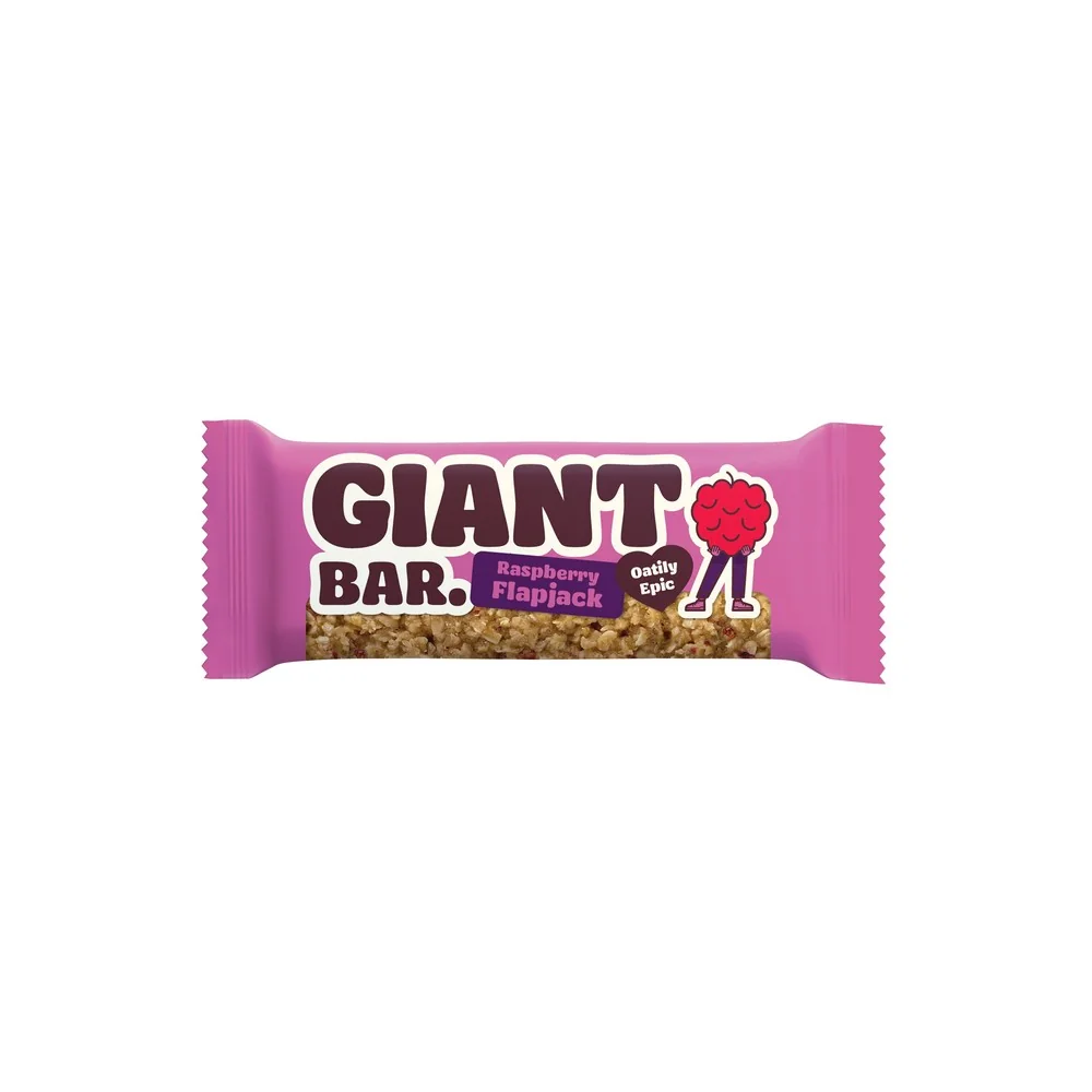 Baton de ovaz cu zmeura, 90g, Giant Bar