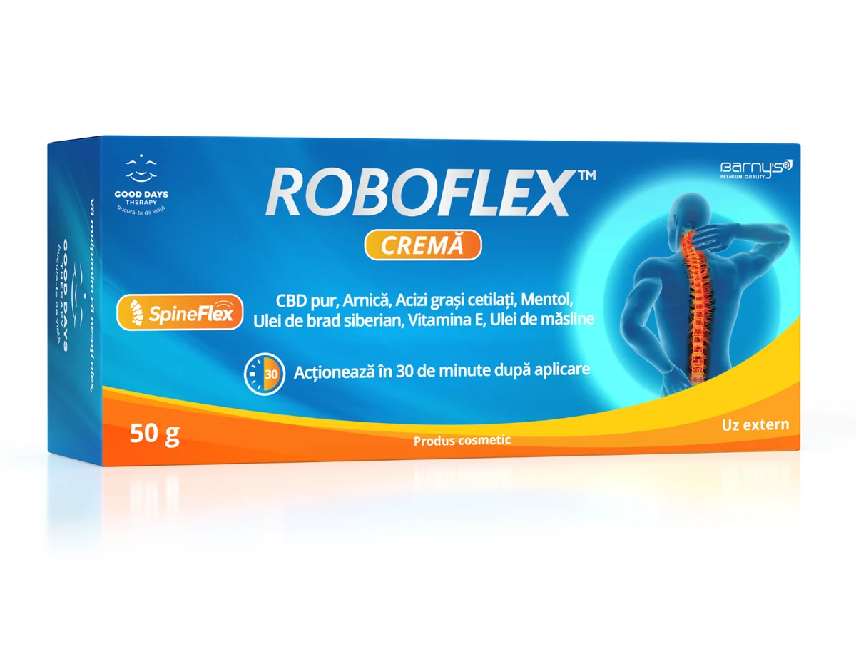 Crema pentru articulatii si sistemul osos Roboflex, 50g, Good Days Therapy