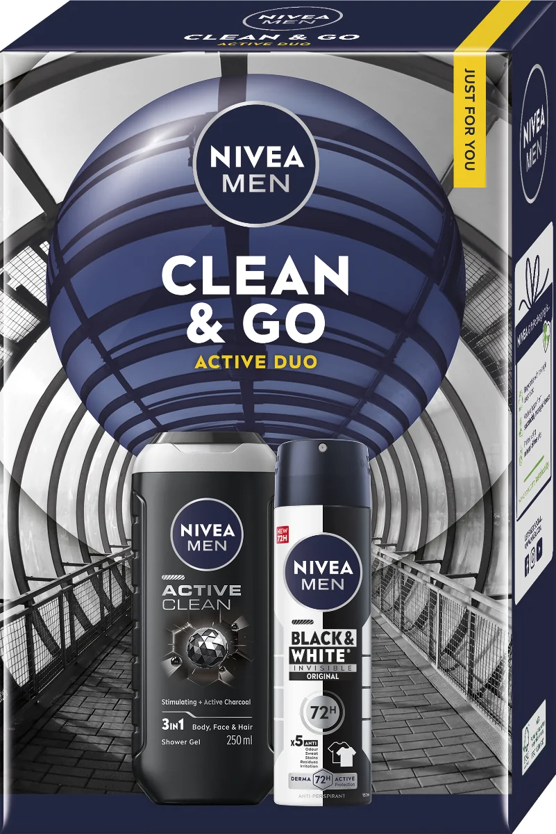 Set cadou Men Clean&Go, 1 bucata, Nivea