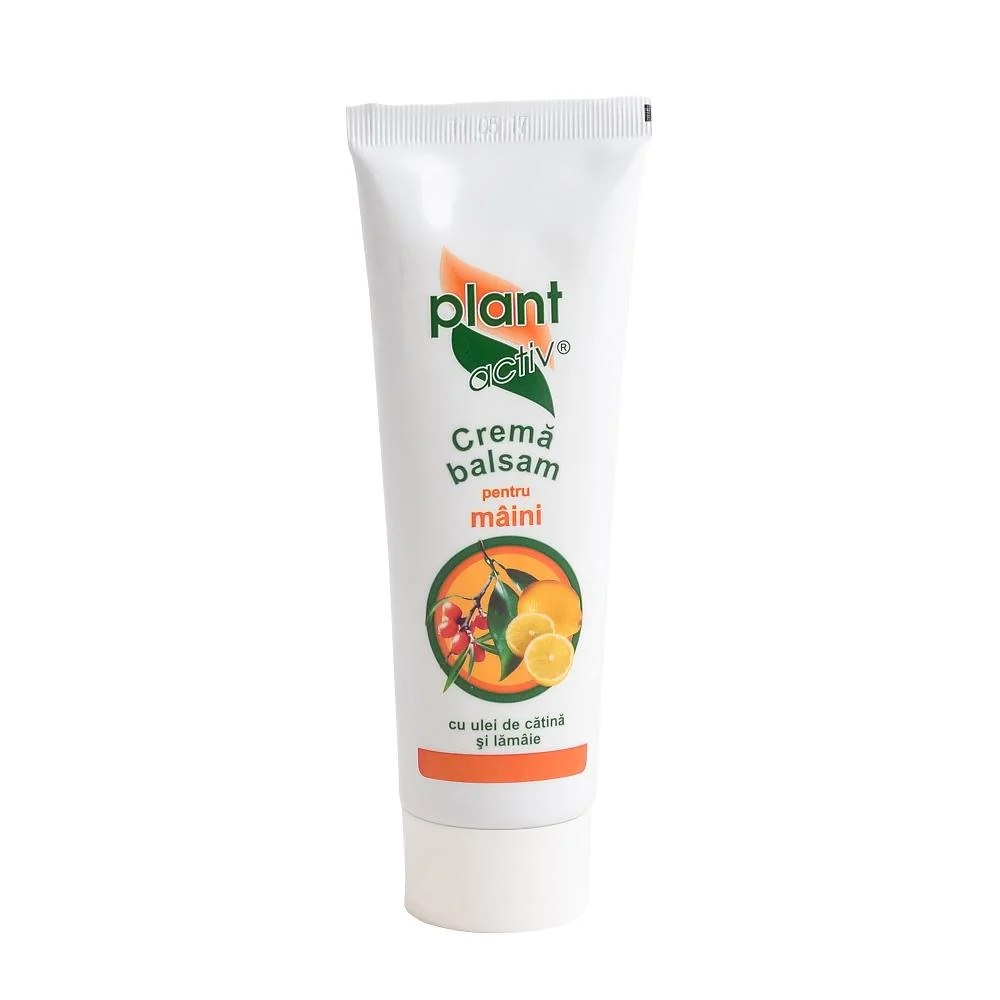 Crema Balsam Pentru Maini Cu Ulei De Catina Si Lamaie, 125ml, Plant Activ