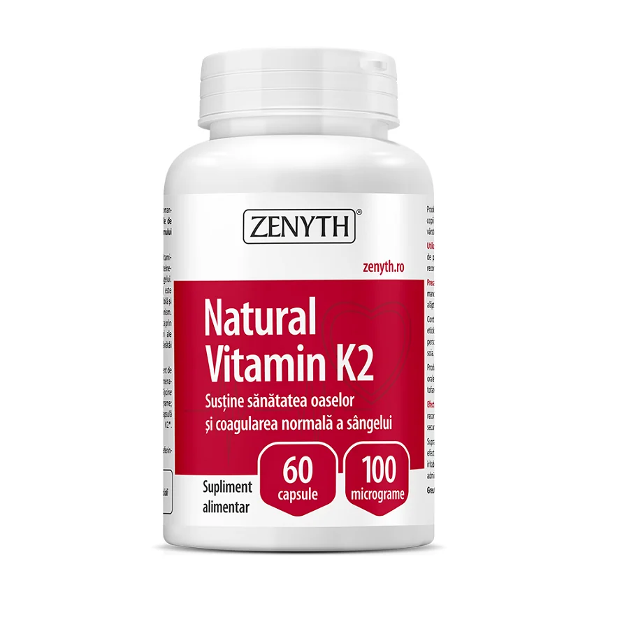 Natural Vitamina K2, 60 Capsule, Zenyth