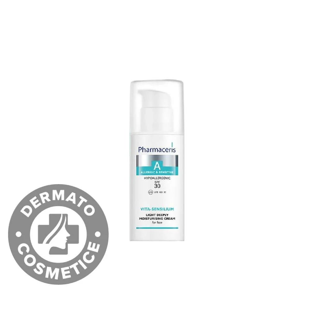 Crema intens hidratanta cu SPF30 Vita-Sensilium A, 50ml, Pharmaceris