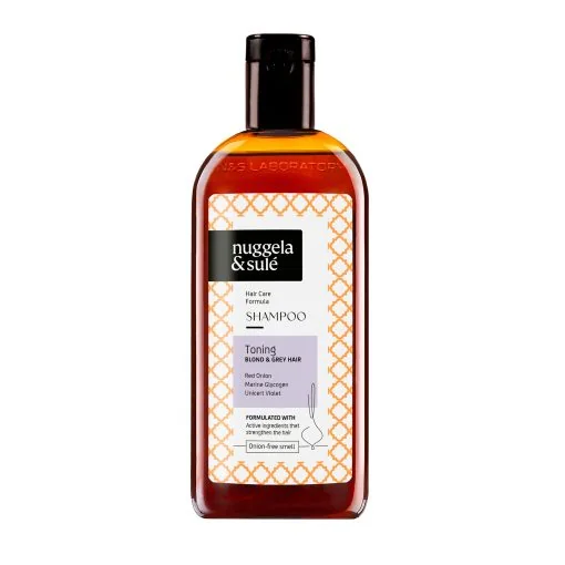 Sampon tonifiant pentru par blond alb sau gri, 250ml, Nuggela & Sule