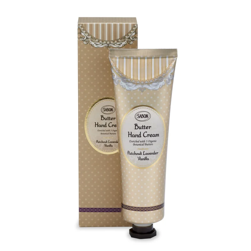 Crema de maini Patchouli Lavender Vanilla, 75ml, Sabon