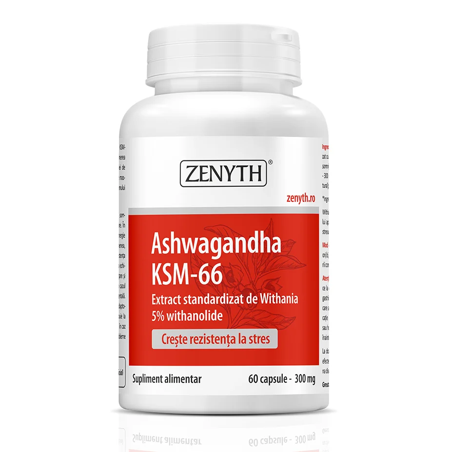 Ashwagandha KSM-66, 60 Capsule, Zenyth