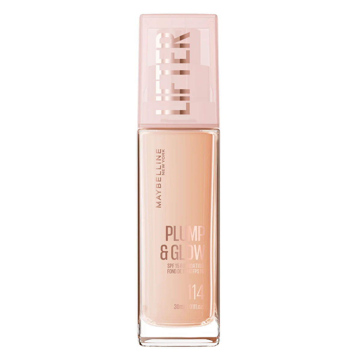 Fond de ten Lifter Plump & Glow Nr. 114, 30ml, Maybelline