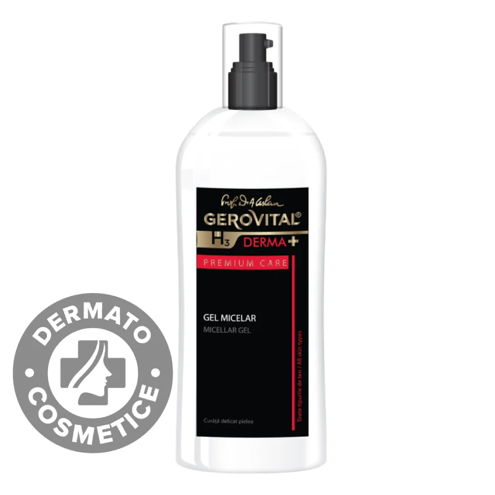 Gel Micelar Premium Care H3 Derma+, 150ml, Gerovital