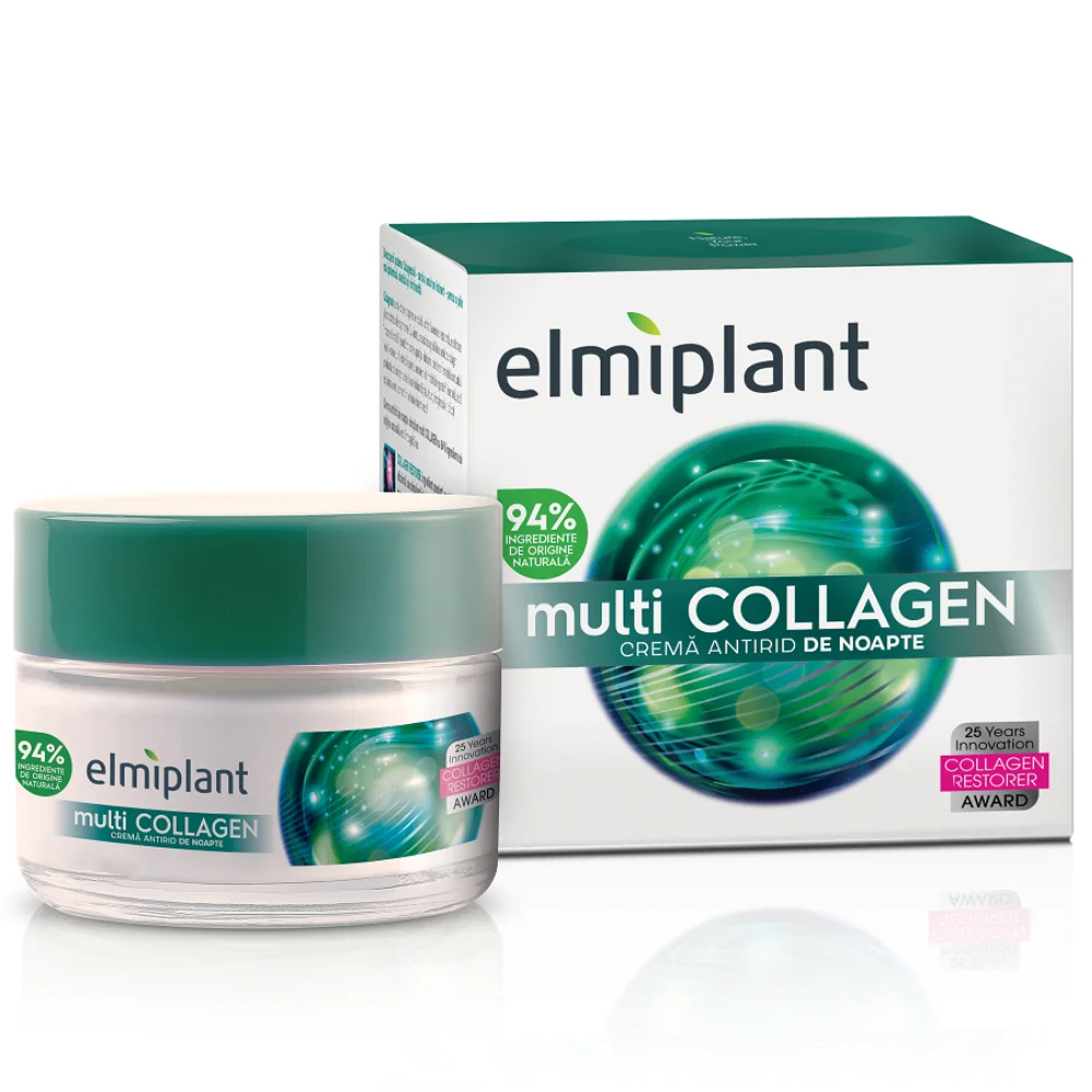 Crema Antirid De Noapte Multicollagen, 50ml, Elmiplant