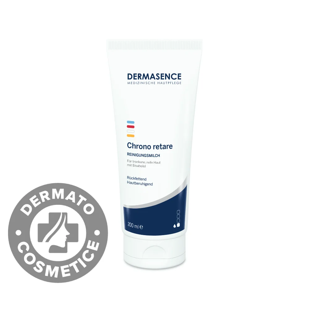 Lapte demachiant anti-aging pentru ten matur Chrono Retare 50+, 200ml, Dermasence