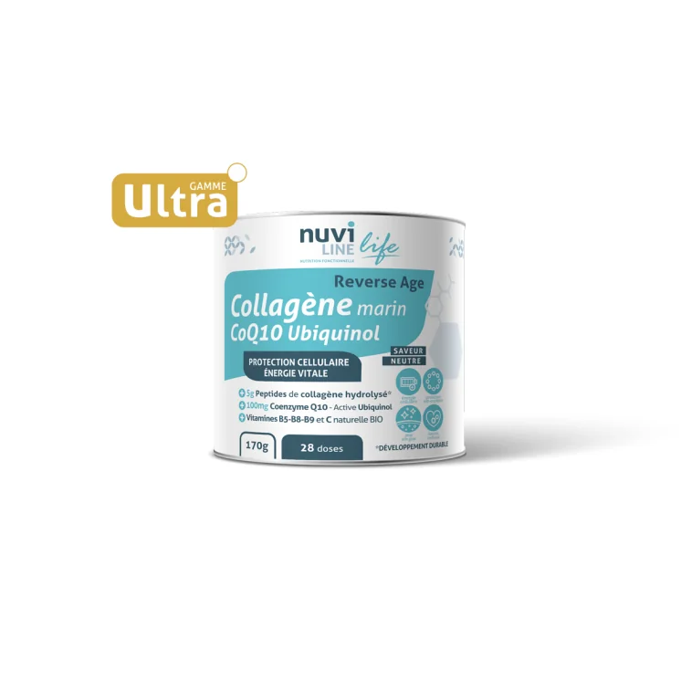 Colagen marin Ultra Anti-Age complex  + Ubiquinol Q10, 170g, Nuviline