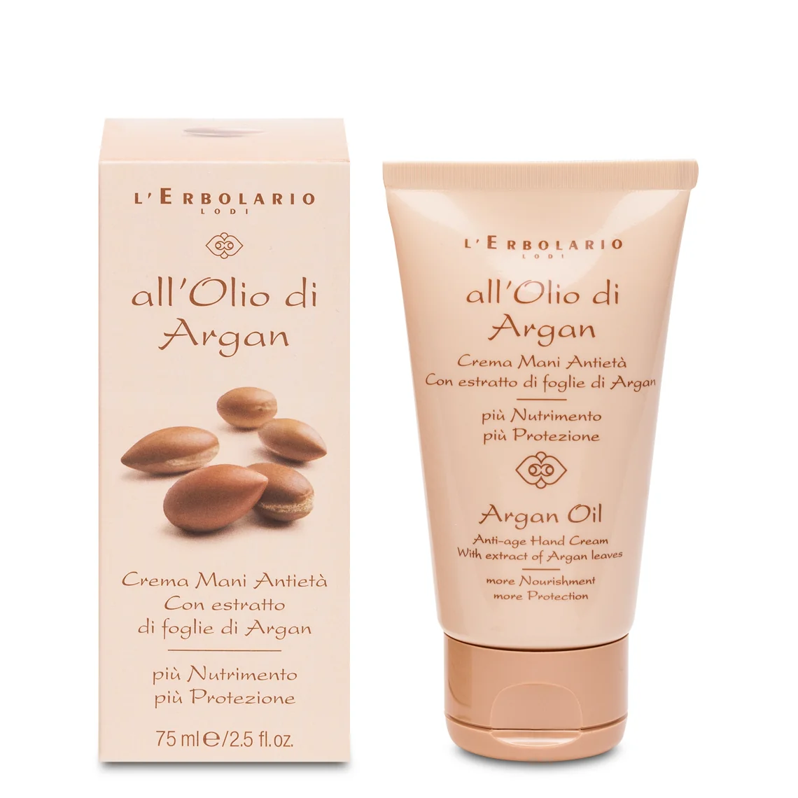 L'Erbolario Crema de maini antird cu ulei de argan, 75ml