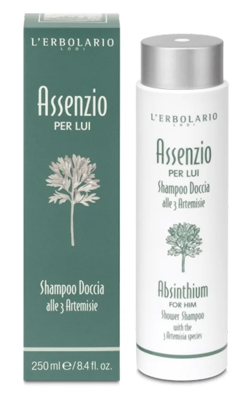 L'Erbolario Sampon si gel de dus pentru el Absinthium, 250ml