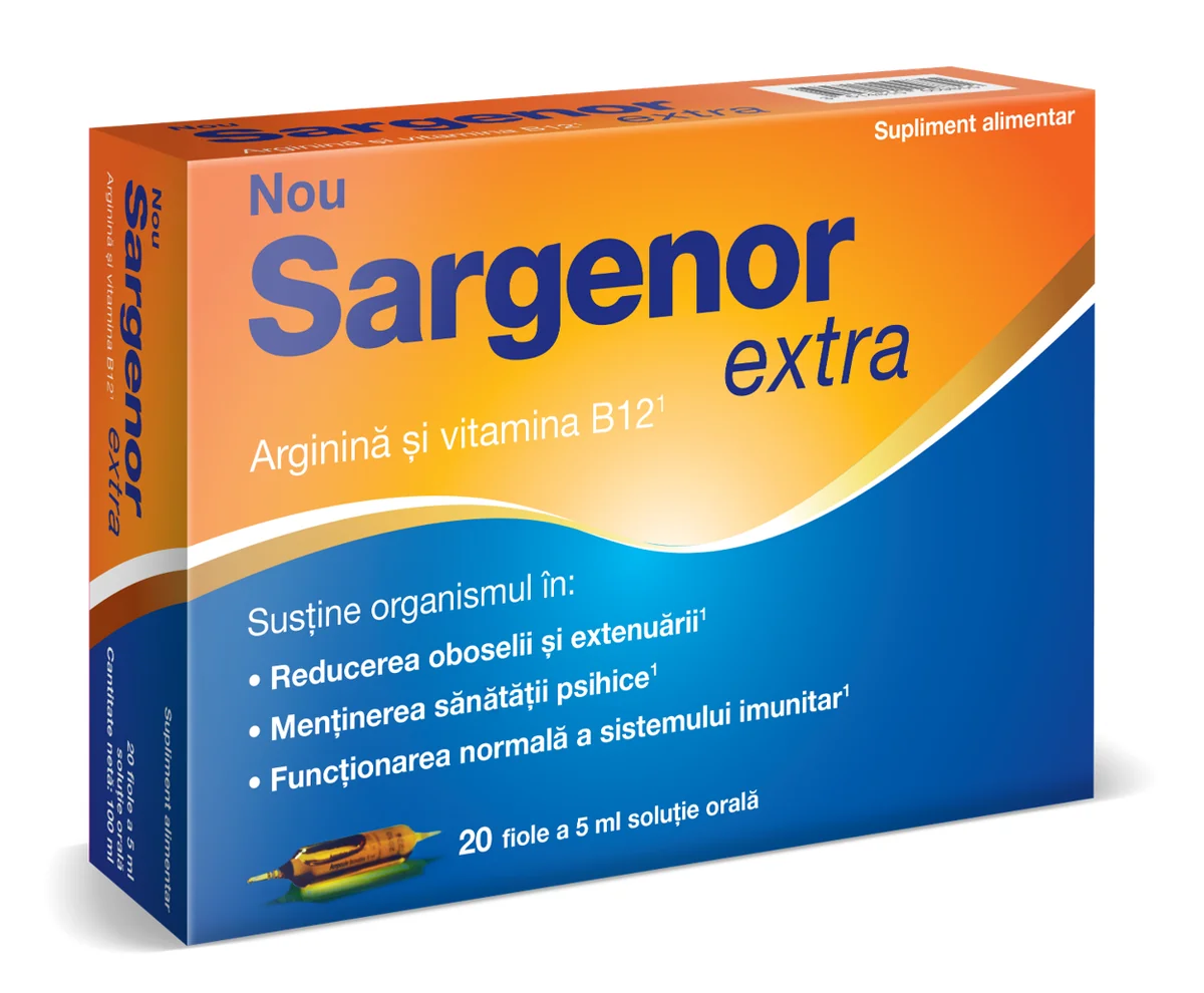 Sargenor Extra Solutie orala, 5ml x 20 fiole, Viatris