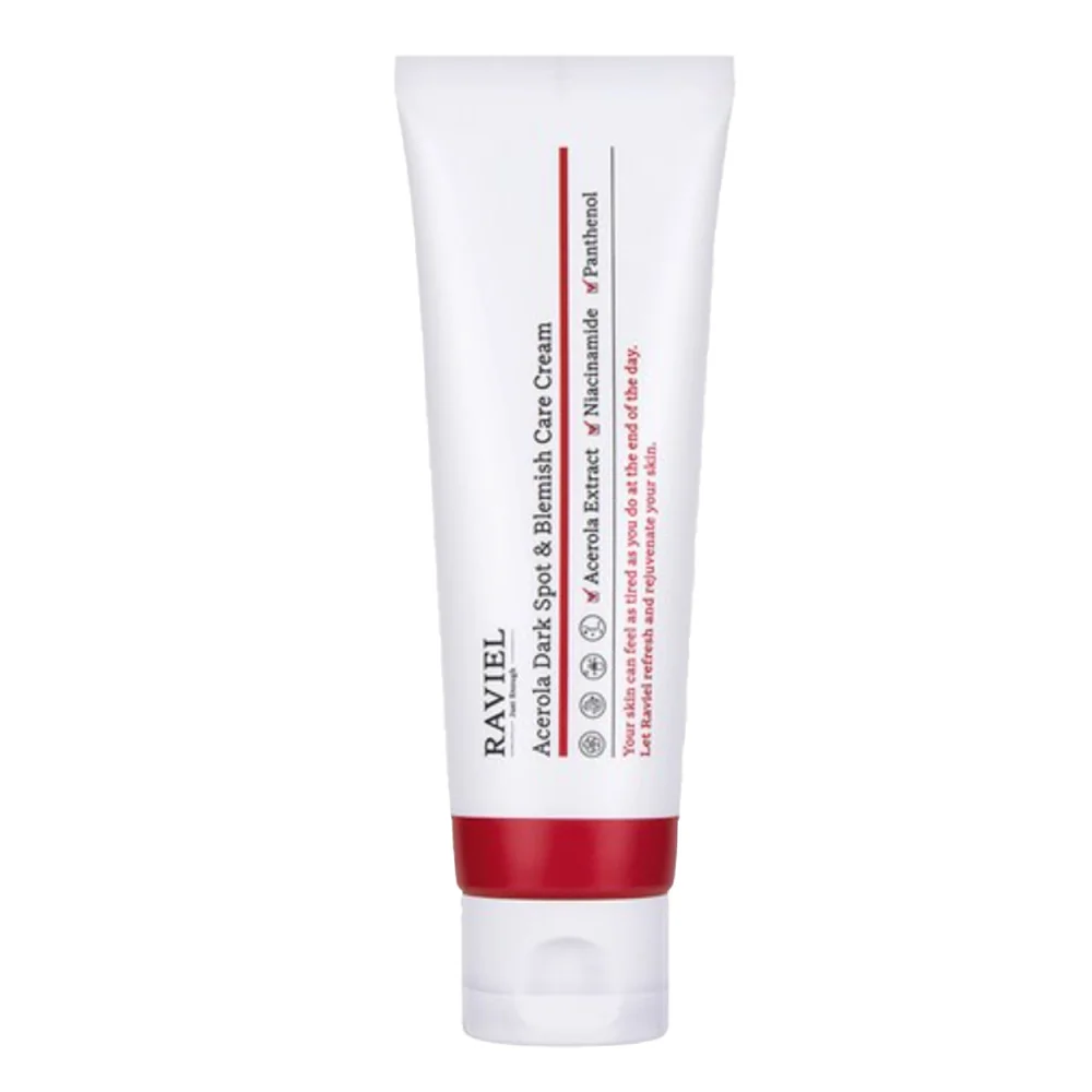 Crema iluminanta de fata cu acerola impotriva petelor si imperfectiunilor, 80ml, Raviel