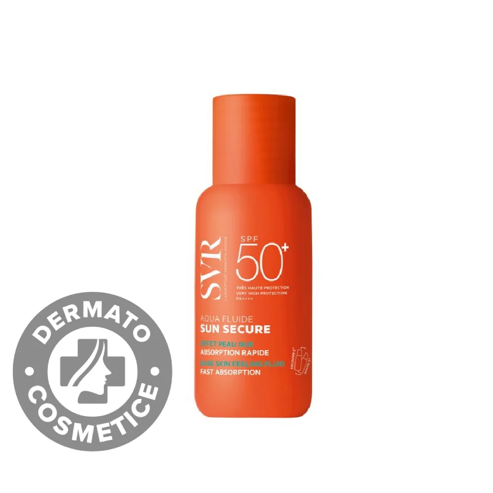 Fluid pentru ten cu protectie solara SPF50+ Sun Secure Aqua Fluid, 50ml, SVR