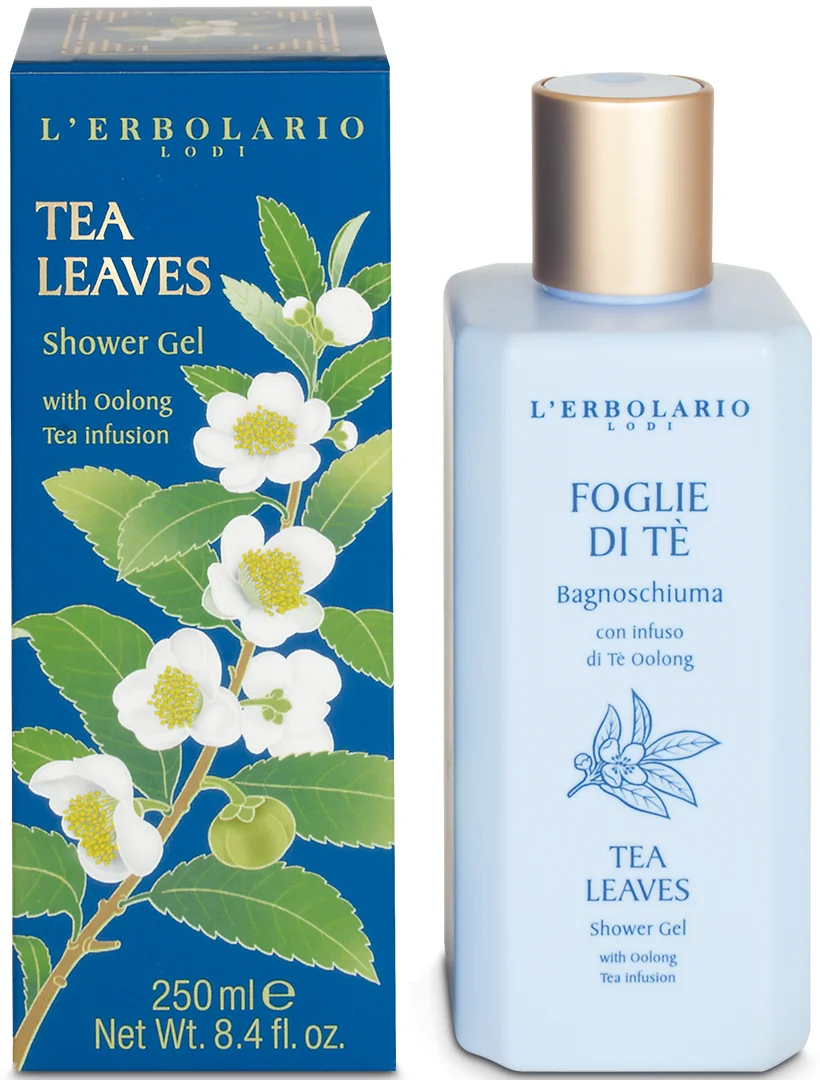 L'Ebolario Gel de dus Tea Leaves, 250ml