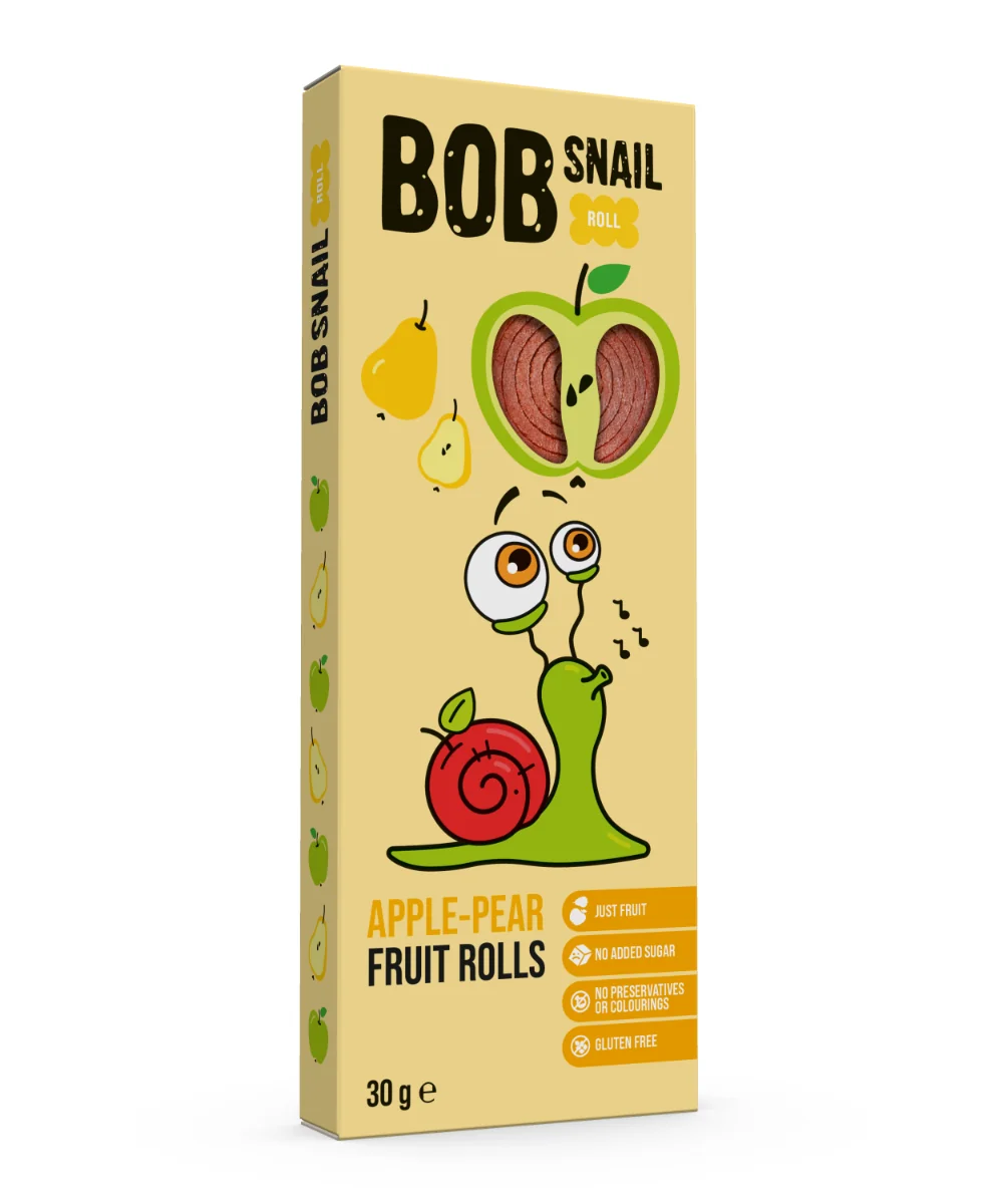 Rulou din mere si pere, 30g, Bob Snail