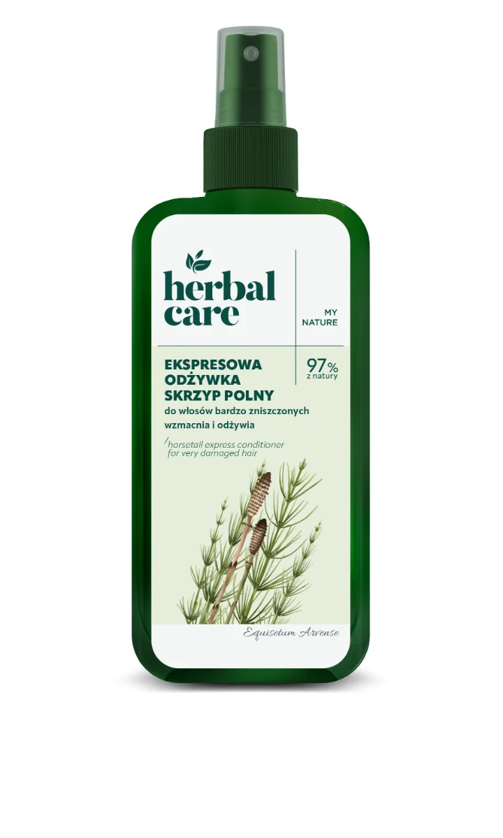 Balsam-spray fortifiant cu extract de coada calului pentru par deteriorat cu tendinta de cadere Herbal Care, 200ml, Farmona
