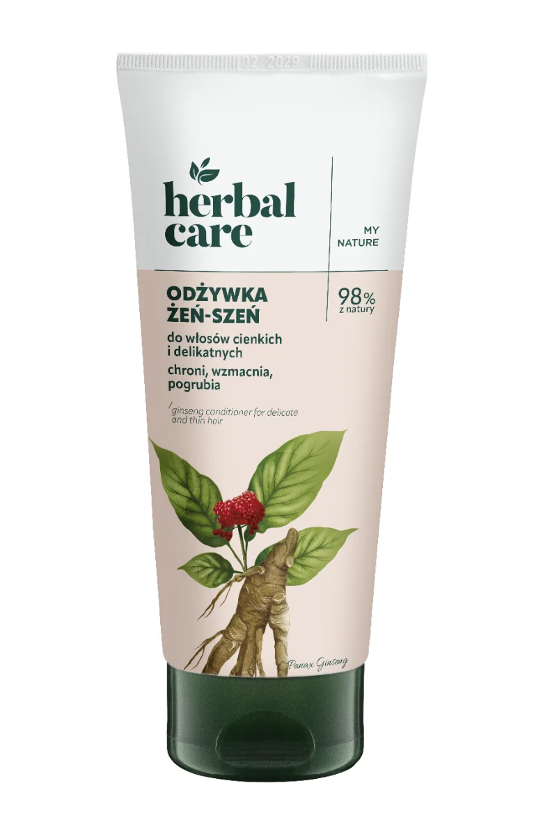 Balsam cu extract de ginseng pentru par fin si subtire Herbal Care, 200ml, Farmona
