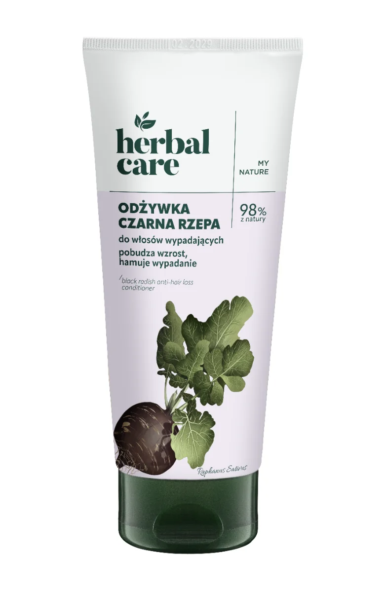 Balsam cu extract de ridiche neagra pentru par cu tendinta de cadere Herbal Care, 200ml, Farmona