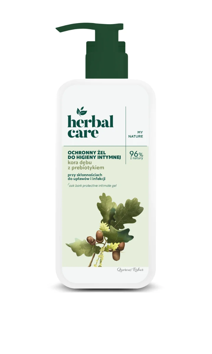 Gel intim cu extract de coaja de stejar si prebiotice Herbal Care, 330ml, Farmona
