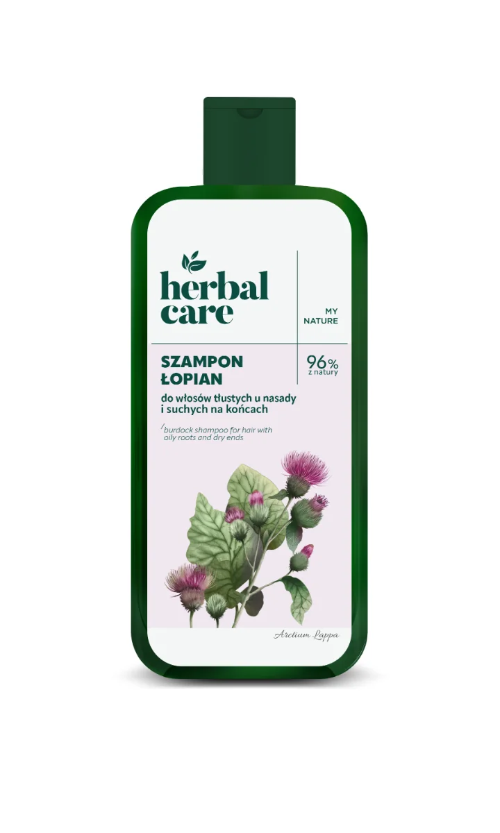 Sampon cu extract de brusture pentru par gras la radacina si uscat la vafuri, 330ml, Farmona