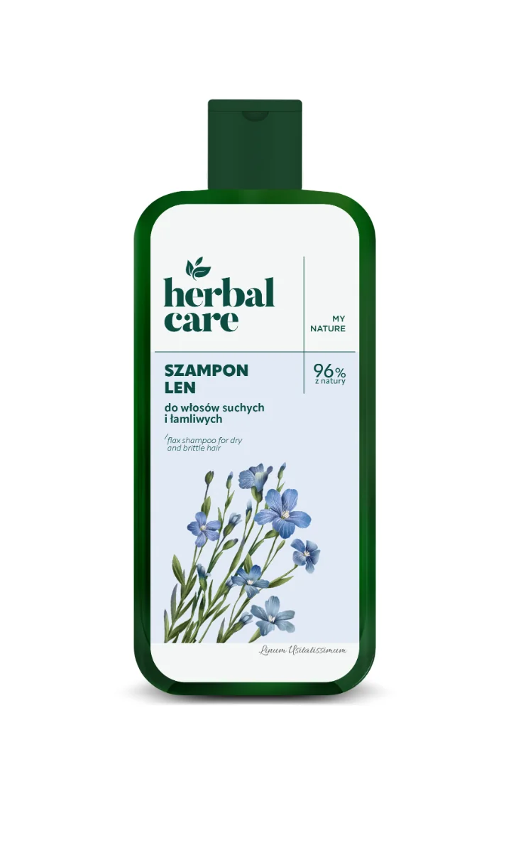 Sampon cu extract de seminte de in pentru par uscat si fragil Herbal Care, 330ml, Farmona