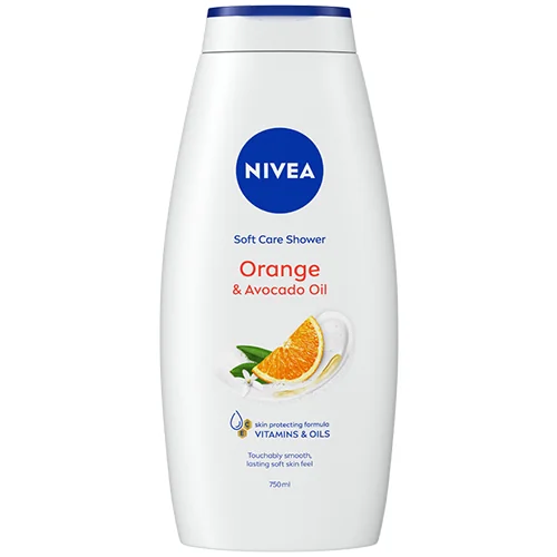 Gel de dus Care & Orange, 750ml, Nivea