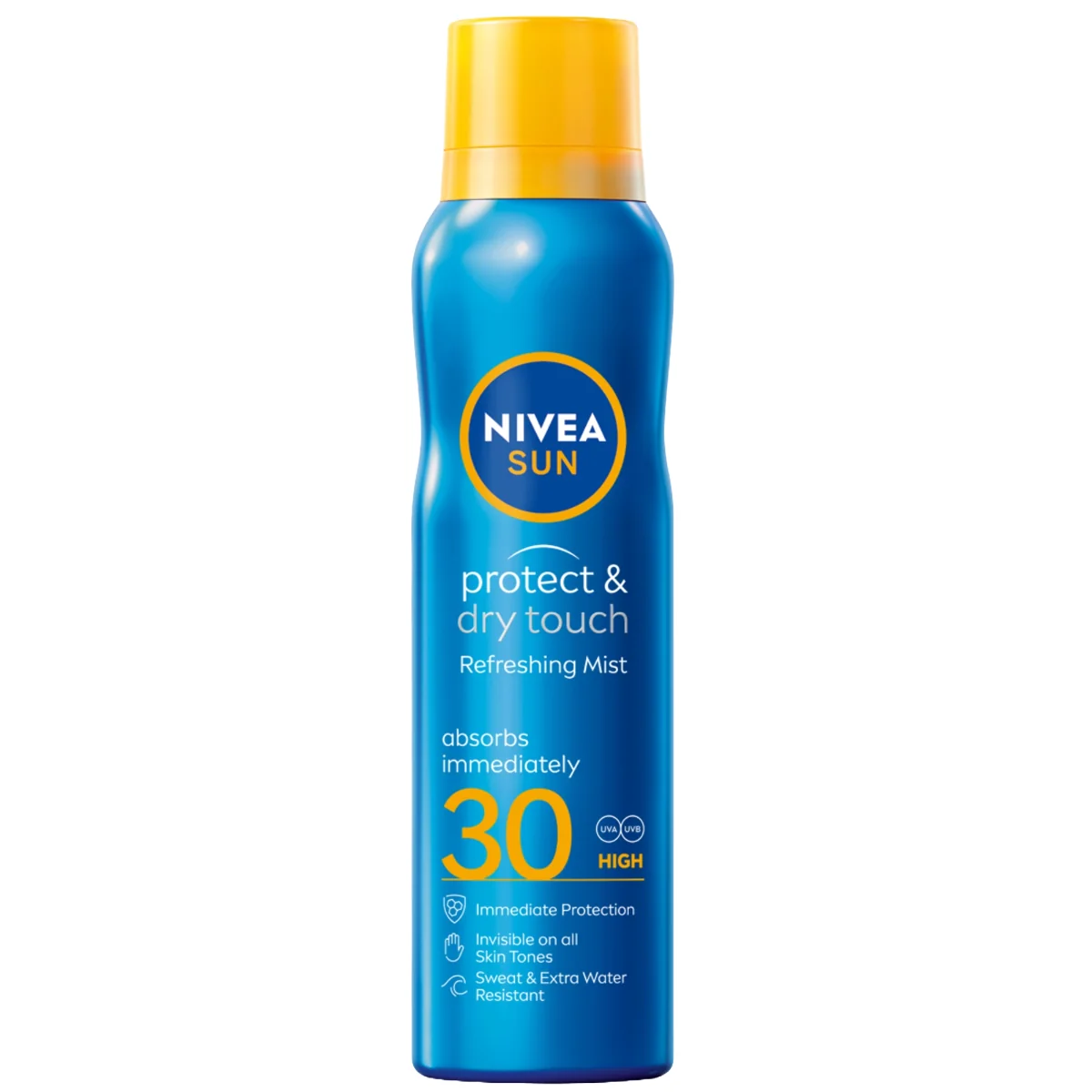 Spray cu protectie solara SPF30 Dry Touch Sport, 200ml, Nivea