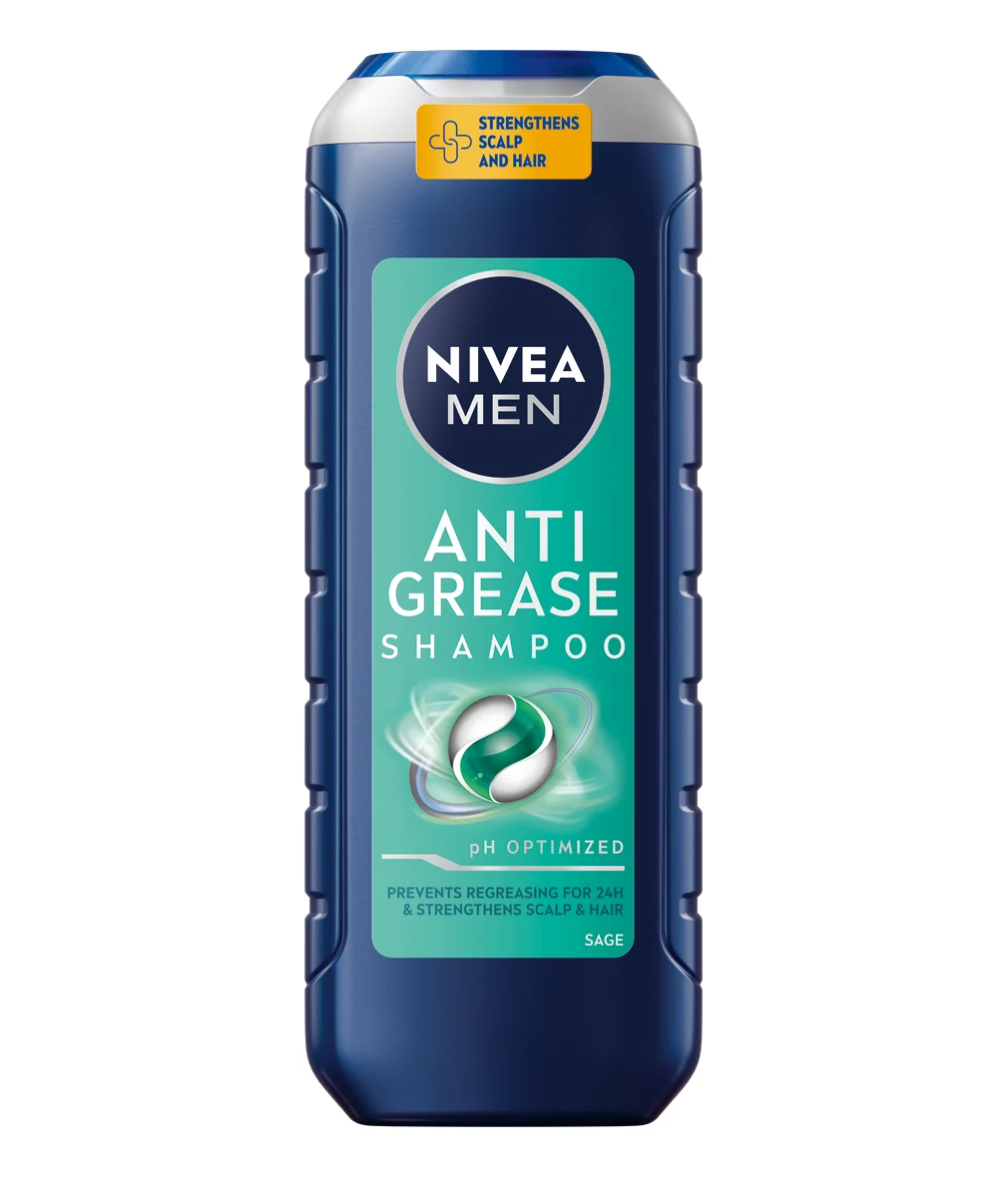 Sampon pentru barbati cu extract de salvie Anti Grease, 500ml, Nivea