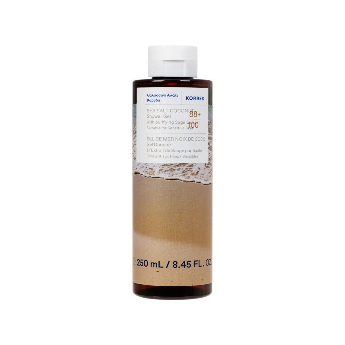Gel de dus Sea Salt Coconut, 250ml, Korres