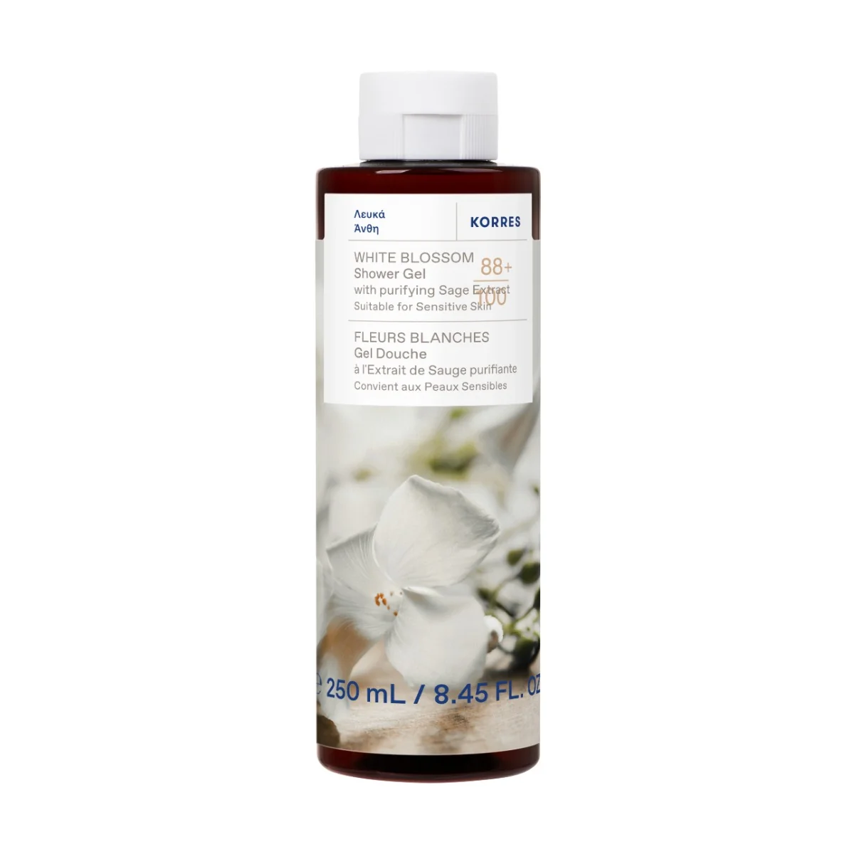 Gel de dus White Blossom, 250ml, Korres