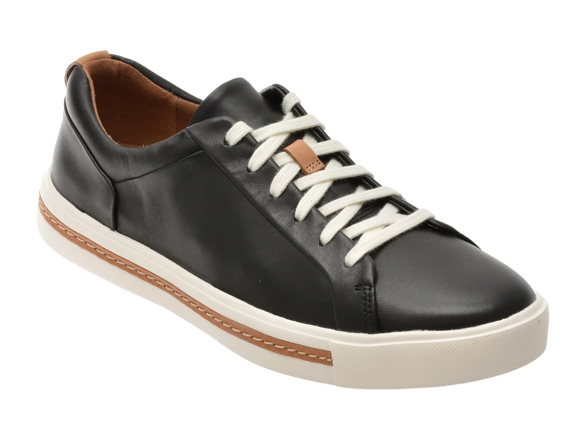 Pantofi sport CLARKS negri, UN MAUI LACE, din piele naturala