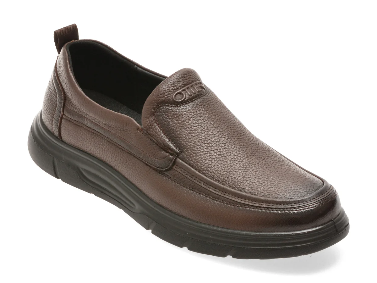 Mocasini OTTER maro, 1959, din piele naturala