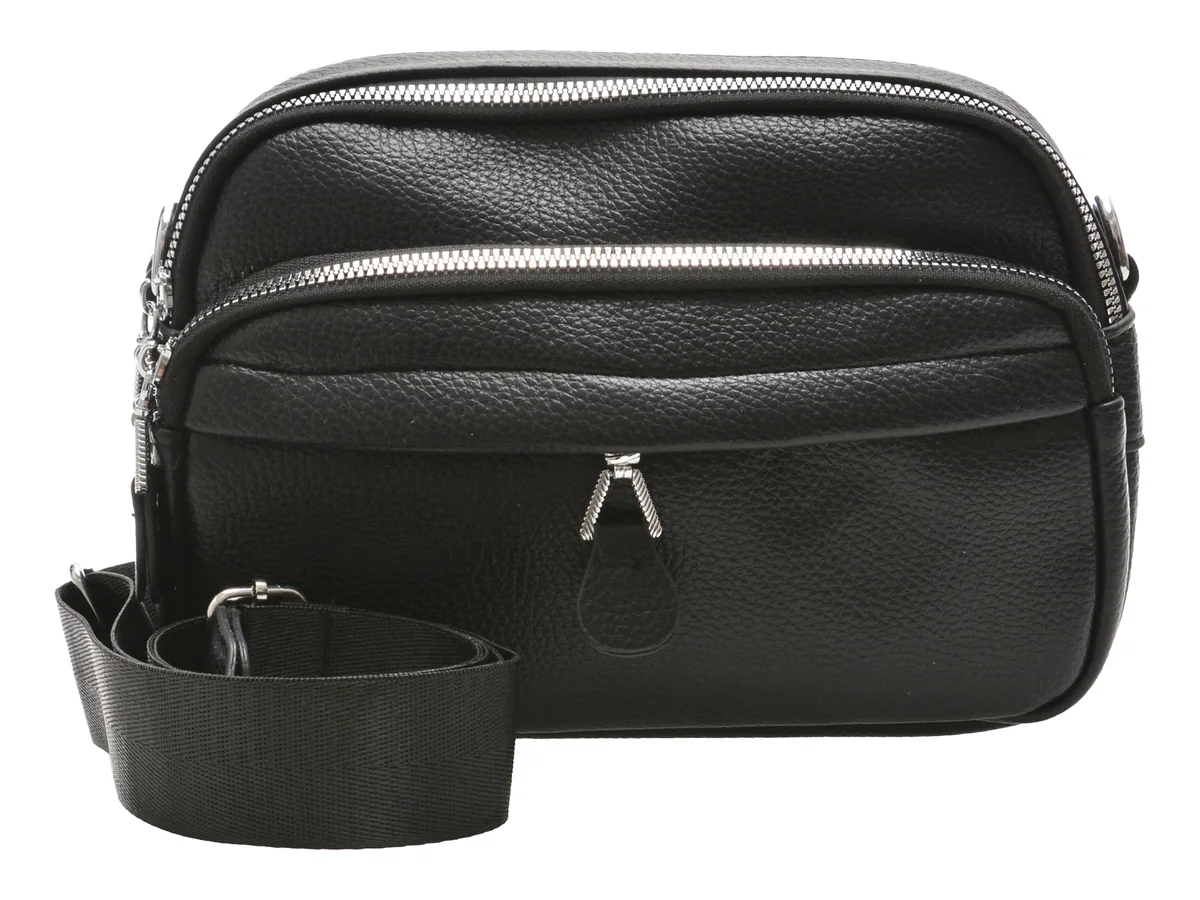 Geanta FLAVIA PASSINI neagra, 9468, din piele ecologica