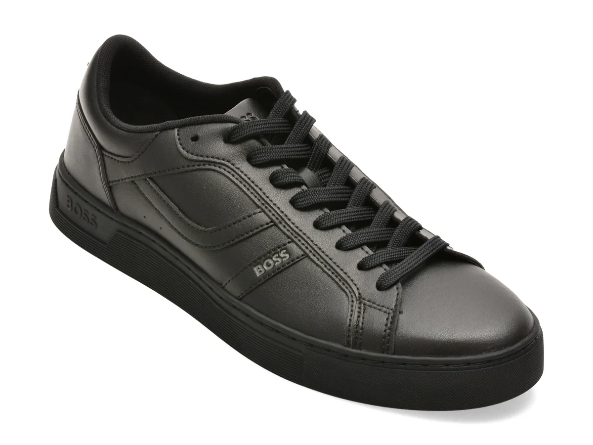 Pantofi sport BOSS negri, 2636, din piele ecologica