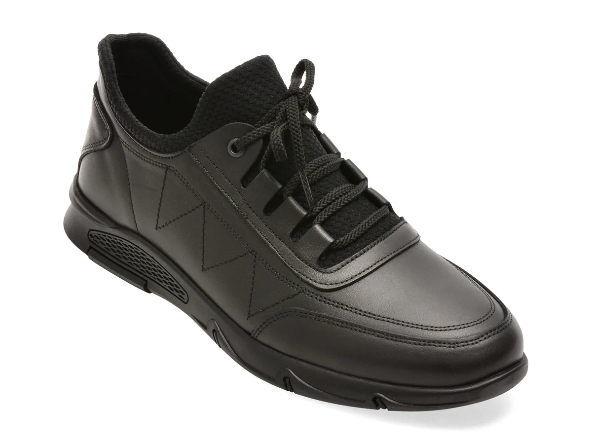 Pantofi sport BITE THE BULLET negri, RM114, din piele naturala