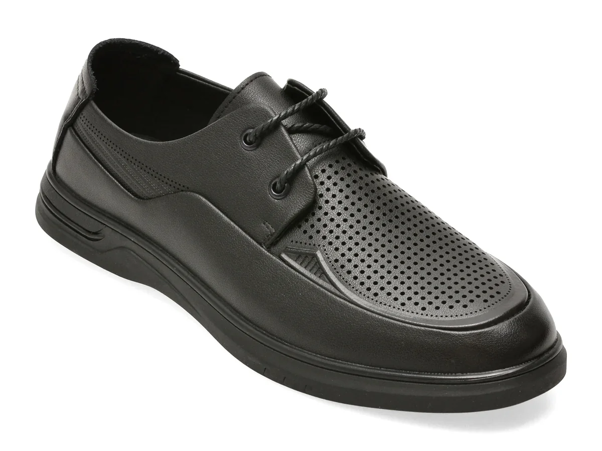 Pantofi eleganti BITE THE BULLET negri, 25T7239, din piele naturala