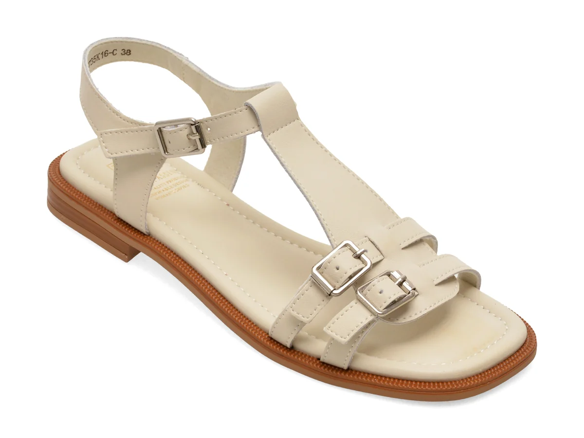 Sandale FLAVIA PASSINI bej, 35K16, din piele naturala