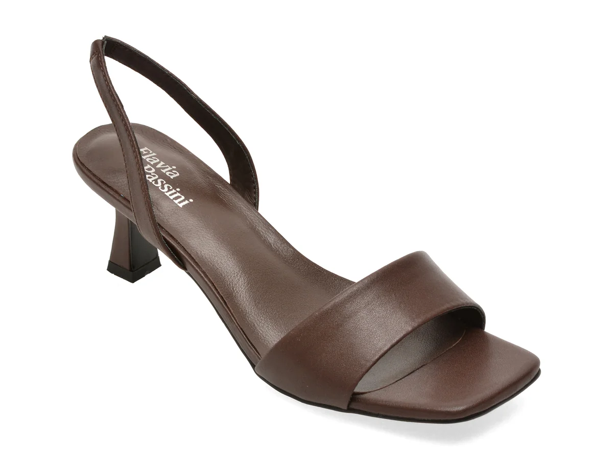 Sandale elegante FLAVIA PASSINI maro, Q4129, din piele naturala